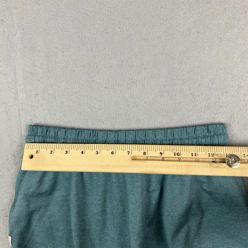 Vuori Halo Performance Shorts Womens XS zip pocket teal Heather Drawstring VW339 - Picture 8 of 11